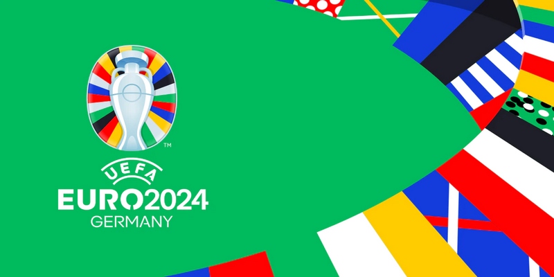 Logo Euro 2024 độc đáo khi sử dụng màu sắc rực rỡ của nhiều tông màu khác nhau